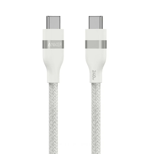 Câble de Données et de Charge USB-C - USB-C Anker, 240W, 0.9m, Blanc A82E2H21