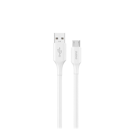 Câble de Données et de Charge USB-A - microUSB Dudao L2SM, 18W, 1.2m, Blanc