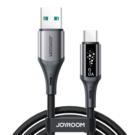 Câble de Données et de Charge USB-A - USB-C Joyroom S-A60 StarTalk, 18W, 1.2m, Noir