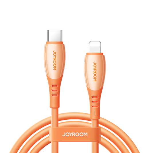 Câble de Données et de Charge USB-C - Lightning Joyroom S-A59 Vibrant, 30W, 1.2m, Orange