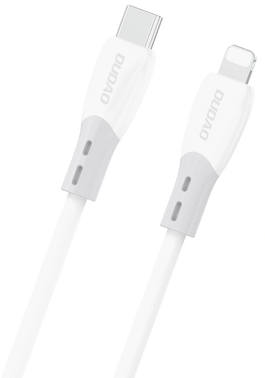 Câble de Données et de Charge USB-C - Lightning Dudao L25SX, 30W, 1m, Blanc