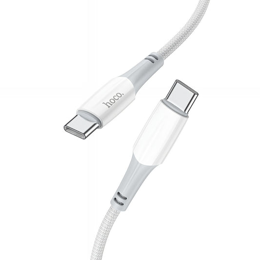 Câble de Données et de Charge USB-C - USB-C HOCO X70, 60W, 1m, Blanc