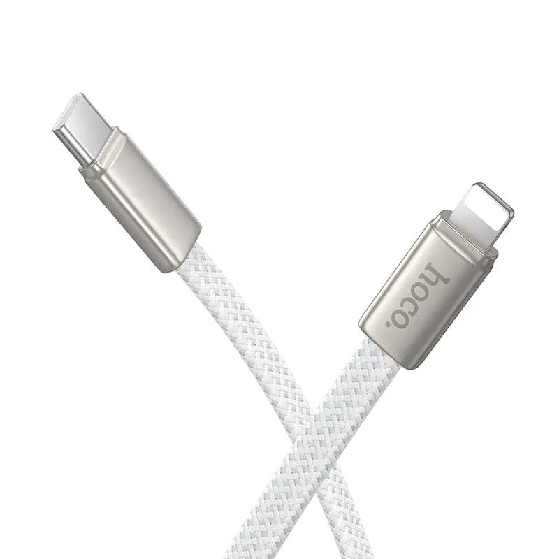 USB-C to Lightning Data and Charging Cable HOCO X125, 30W, 1m, White