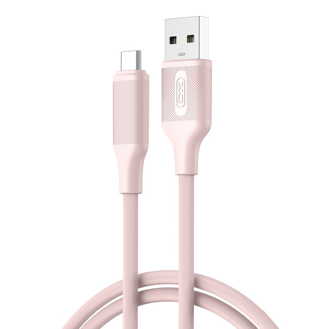 Câble de Données et de Charge USB-A - USB-C XO Design NB265, 18W, 1m, Rose