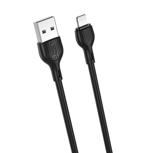 Câble de Données et de Charge USB-A - Lightning XO Design NB200, 10W, 2m, Noir