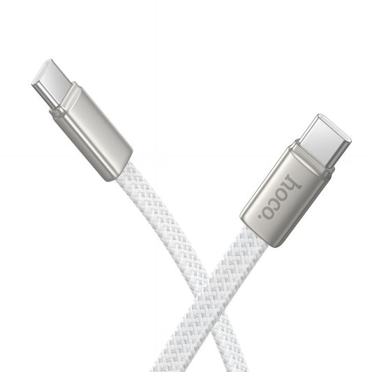 USB-C Data and Charging Cable - USB-C HOCO X125, 60W, 1m, White