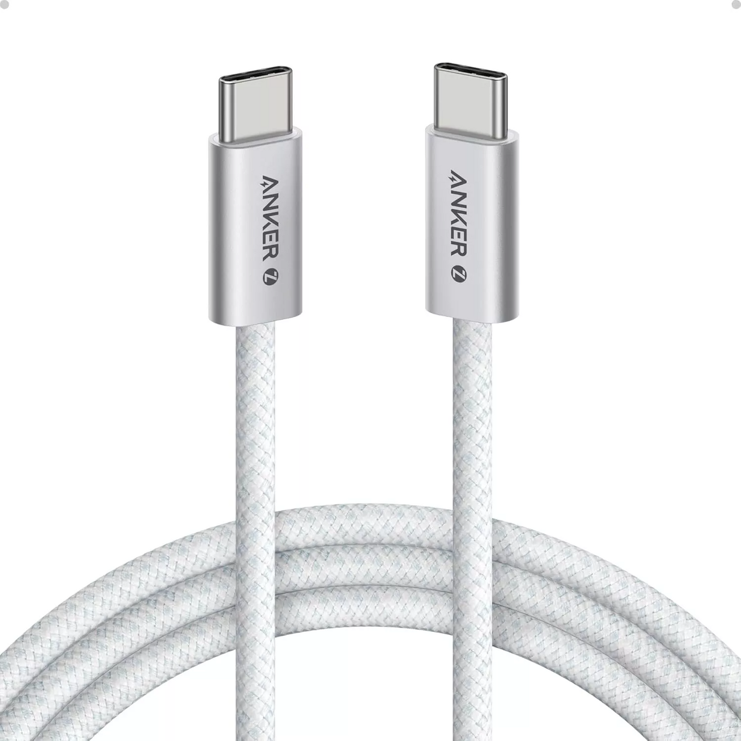Câble de Données et de Charge USB-C - USB-C Anker Zolo, 240W, 1.8m, Blanc A8060H22
