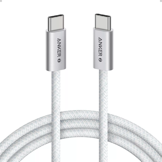 Câble de Données et de Charge USB-C - USB-C Anker Zolo, 240W, 1.8m, Blanc A8060H22