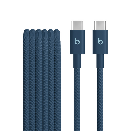 Câble de Données et de Charge USB-C - USB-C Beats, 1.5m, Bleu MDGE4ZM/A