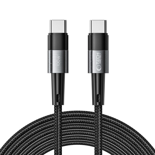 Câble de données et de charge USB-C - USB-C Tech-Protect Ultraboost, 100W, 3m, Gris