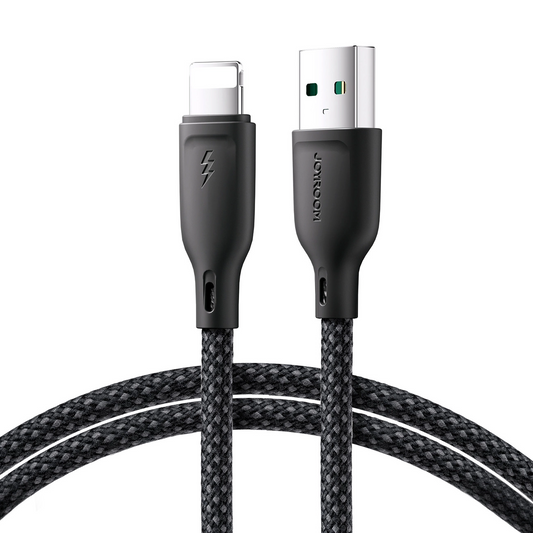 USB-A to Lightning Data and Charging Cable Joyroom S-A34, 18W, 1m, Black