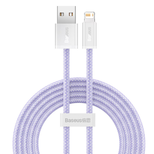 Câble de données et de charge USB-A - Lightning Baseus Dynamic Series, 18W, 2m, Violet CALD000505