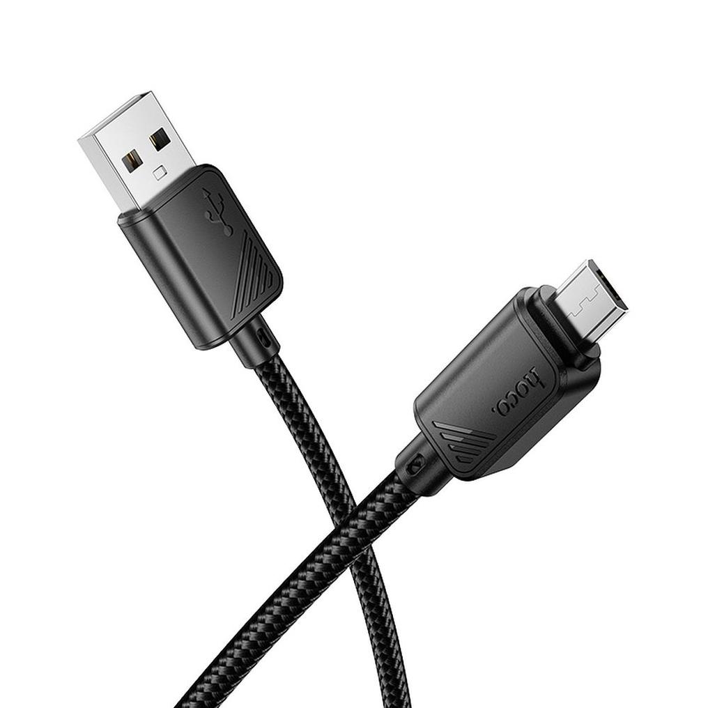 Câble de données et de charge USB-A - microUSB HOCO X113, 18W, 1m, Noir