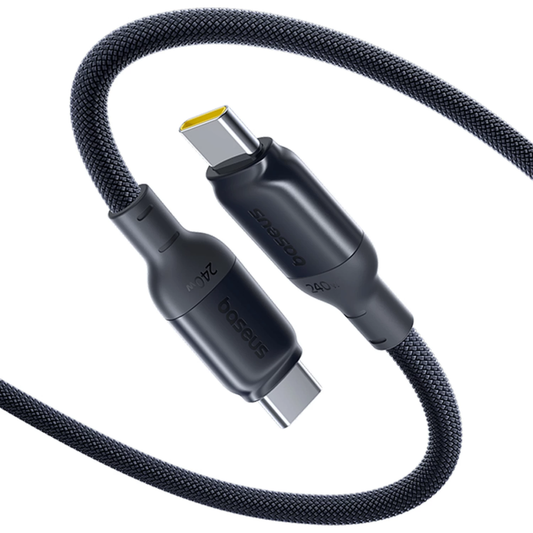 Câble de données et de charge USB-C - USB-C Baseus PicoGo II, 240W, 1m, Noir E0423300