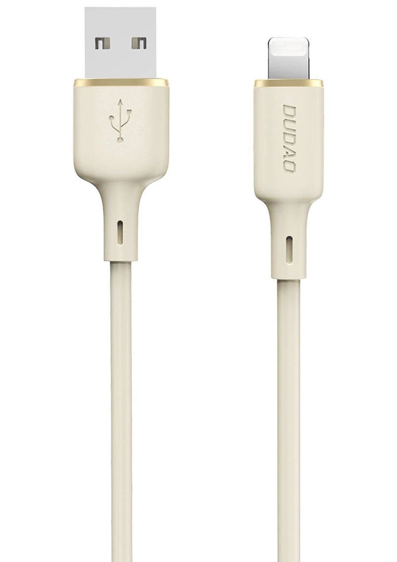 Câble de données et de charge USB-A - Lightning Dudao L7SL, 18W, 1m, Beige