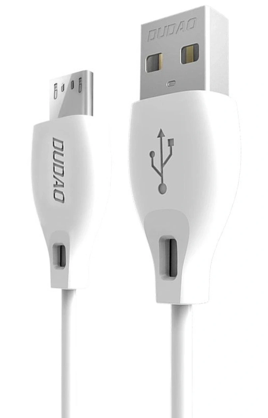 Câble de données et de charge USB-A - microUSB Dudao L4M, 18W, 1m, Blanc