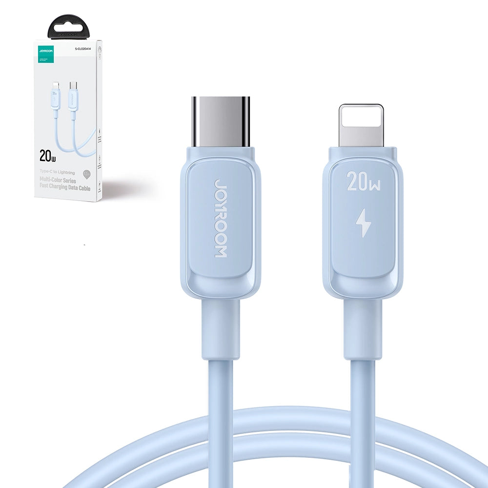 Câble de données et de charge USB-C - Lightning Joyroom S-A14, 20W, 1,2m, Bleu