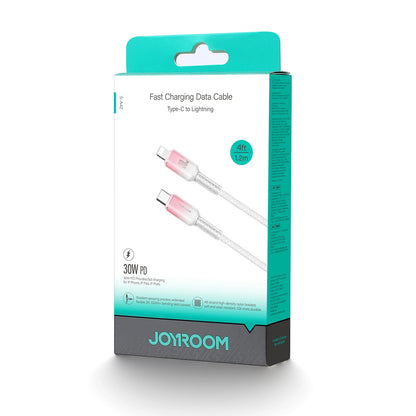 Câble de données et de charge USB-C - Lightning Joyroom S-A42, 30W, 1,2m, Blanc