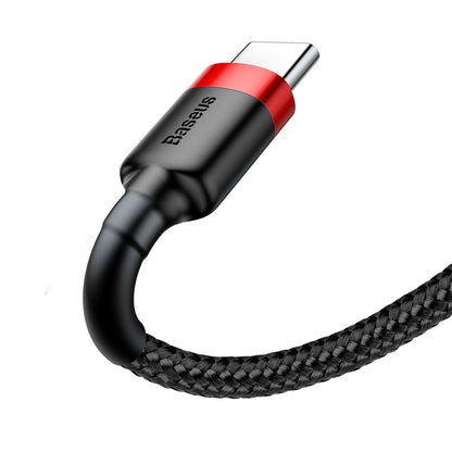 Câble de données et de charge USB-A - USB-C Baseus Cafule, 60W, 1m, Rouge CATKLF-B91