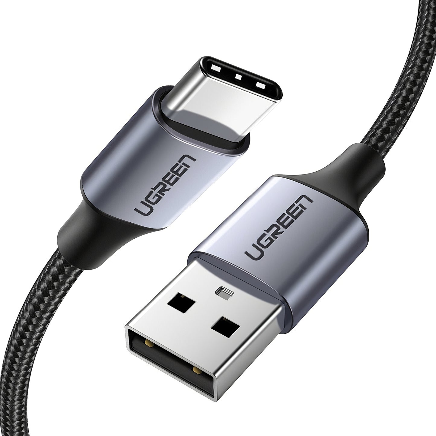 Câble de Données et de Charge USB-A - USB-C UGREEN US288, 18W, 1m, Noir