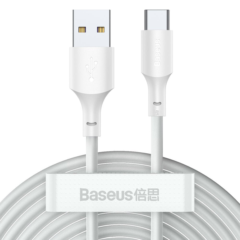 Câble de données et de charge USB-A vers USB-C Baseus, 40W, 1,5m, blanc TZCATZJ-02