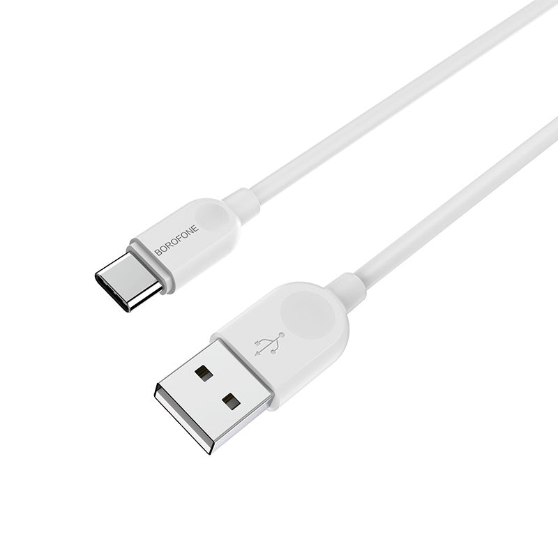 Câble de données et de charge USB-A - USB-C Borofone BX14 LinkJet BX14, 18W, 2m, blanc