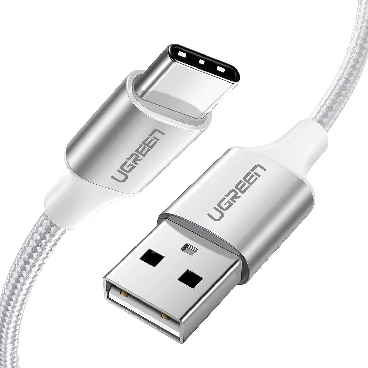 Câble de Données et de Charge USB-A - USB-C UGREEN US288, 18W, 1m, Blanc