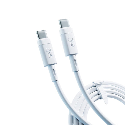 Câble de données et de charge USB-C - USB-C 3MK Hyper Silicone, 60W, 1m, Blanc
