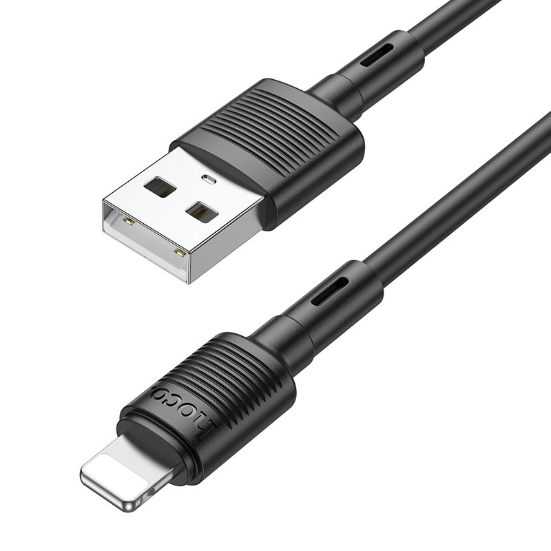 Câble de Données et de Charge USB-A - Lightning HOCO X83 Victory, 18W, 1m, Noir
