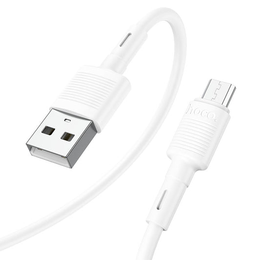 Câble de Données et de Charge USB-A - microUSB HOCO X83 Victory, 18W, 1m, Blanc