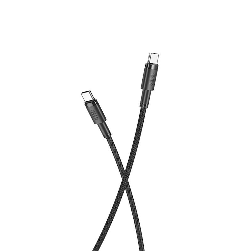 Câble de données et de charge USB-C - USB-C XO Design USB-C NB-Q199, 100W, 1.5m, Noir 