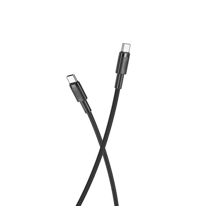 Câble de données et de charge USB-C - USB-C XO Design USB-C NB-Q199, 100W, 1.5m, Noir 