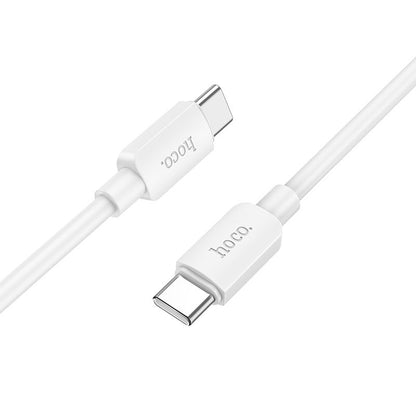 Câble de données et de charge USB-C - USB-C HOCO HOCO X96, 60W, 1m, blanc 