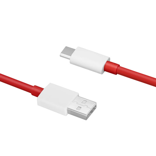 Câble de données et de charge USB-A - USB-C OnePlus DL129, 100W, 1m, Rouge 5461100530