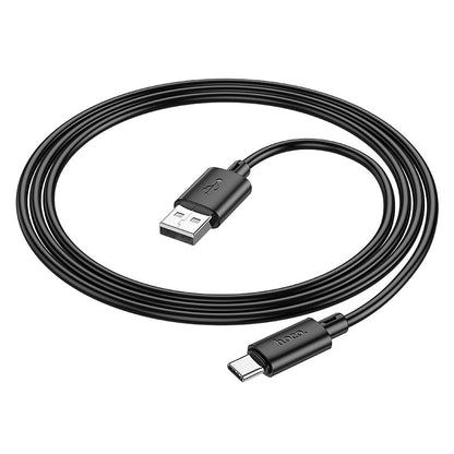 Câble de données et de charge USB-A - USB-C HOCO X88, 18W, 1m, noir 