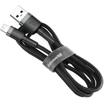 Câble de données et de chargement USB-A - Lightning Baseus Cafule, 18W, 0.5m, Grey CALKLF-AG1 