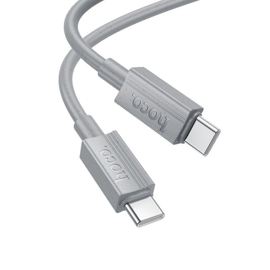 Câble de Données et de Charge USB-C - USB-C HOCO X107, 60W, 1m, Gris