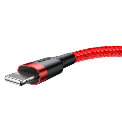 Câble de Données et de Charge USB-A - Lightning Baseus Cafule, 18W, 2m, Rouge CALKLF-C09