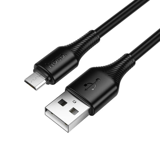 Câble de Données et de Charge USB-A - microUSB HOCO X120, 18W, 1m, Noir