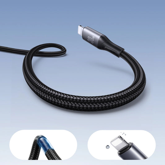 Câble de Données et de Charge USB-C - Lightning Joyroom S-A28 Flash, 30W, 1m, Noir