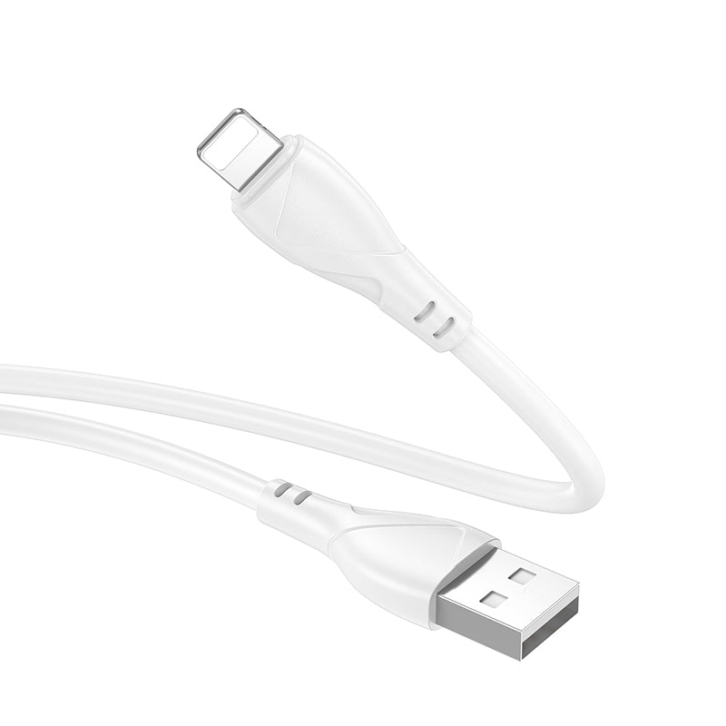 Câble de Données et de Charge USB-A - Lightning Borofone BX121 Energy, 18W, 1m, Blanc