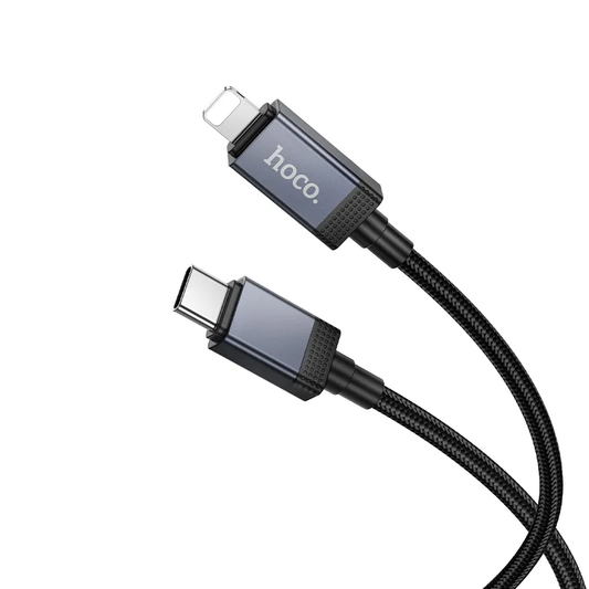 Câble de Données et de Charge USB-C - Lightning HOCO X118 Display, 27W, 1m, Noir