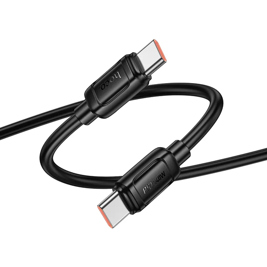 Câble de Données et de Charge USB-C - USB-C HOCO X115, 240W, 1m, Noir