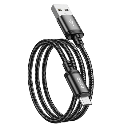Câble de Données et de Charge USB-A - microUSB HOCO X89, 18W, 1m, Noir
