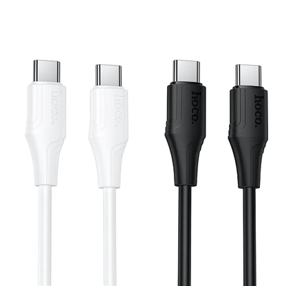 USB-C Data and Charging Cable - USB-C HOCO X124, 60W, 1m, White