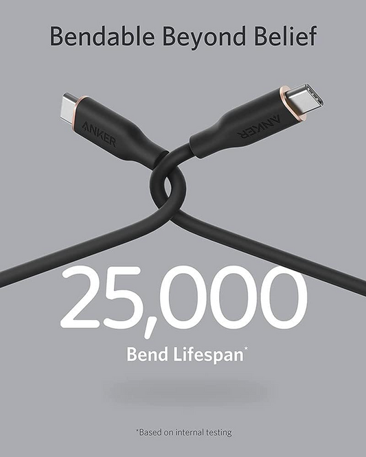 Câble de Données et de Charge USB-C - USB-C Anker PowerLine III, 100W, 0.9m, Noir A8552H11