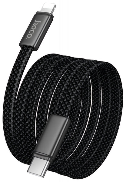 Câble de Données et de Charge USB-C - Lightning HOCO X125, 30W, 1m, Noir