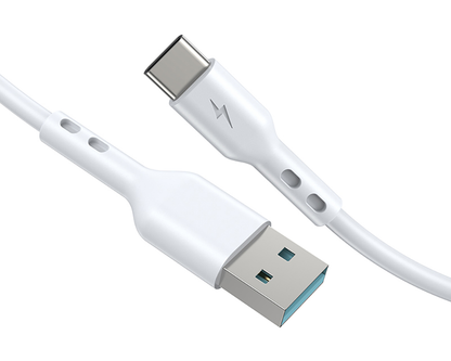 Câble de Données et de Charge USB-A - USB-C BWOO X172C, 60W, 1m, Blanc