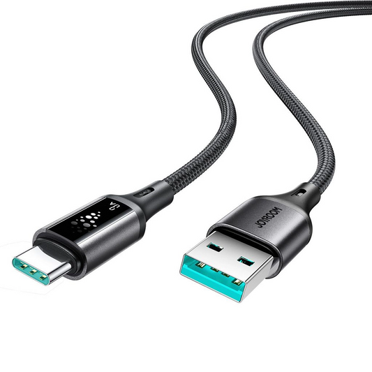 Câble de Données et de Charge USB-A - USB-C Joyroom S-A60 StarTalk, 18W, 1.2m, Noir
