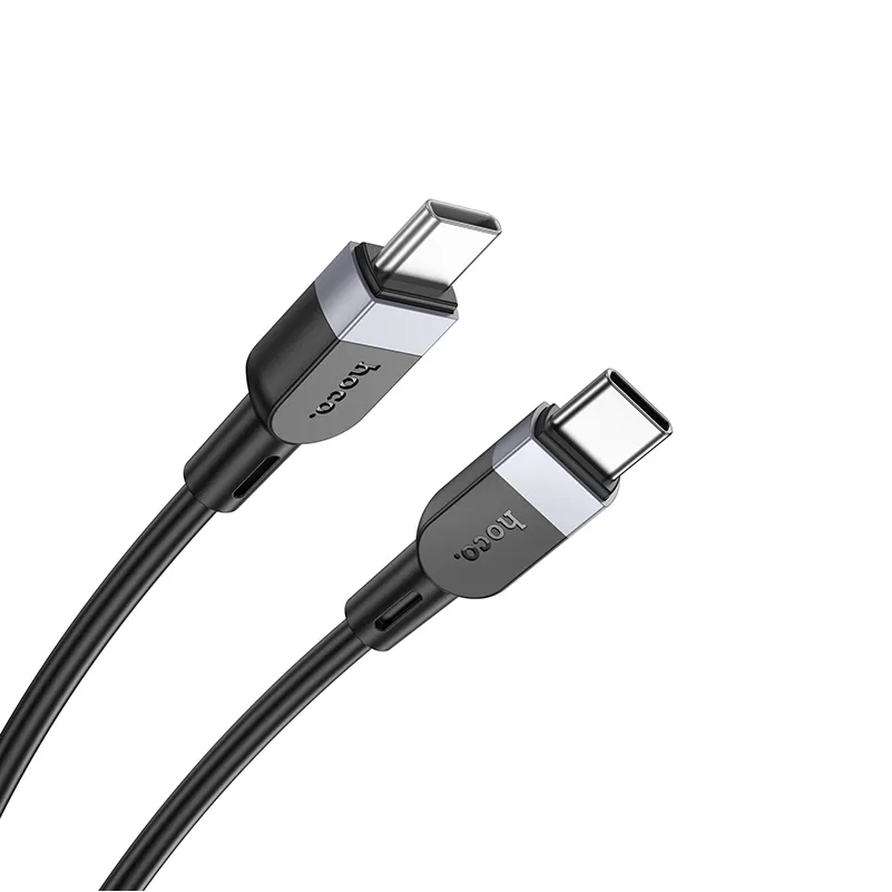 Câble de Données et de Charge USB-C - USB-C HOCO X109, 60W, 1m, Noir